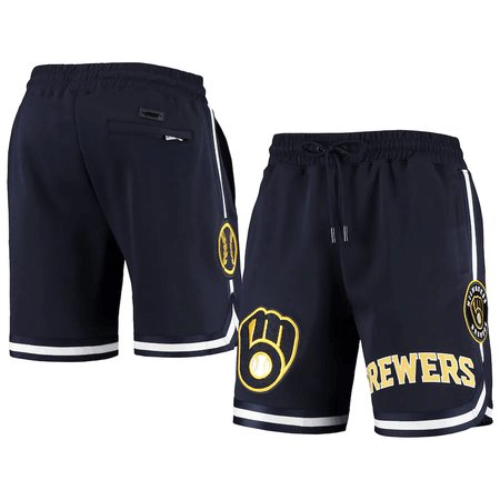 Milwaukee Brewers Black Shorts